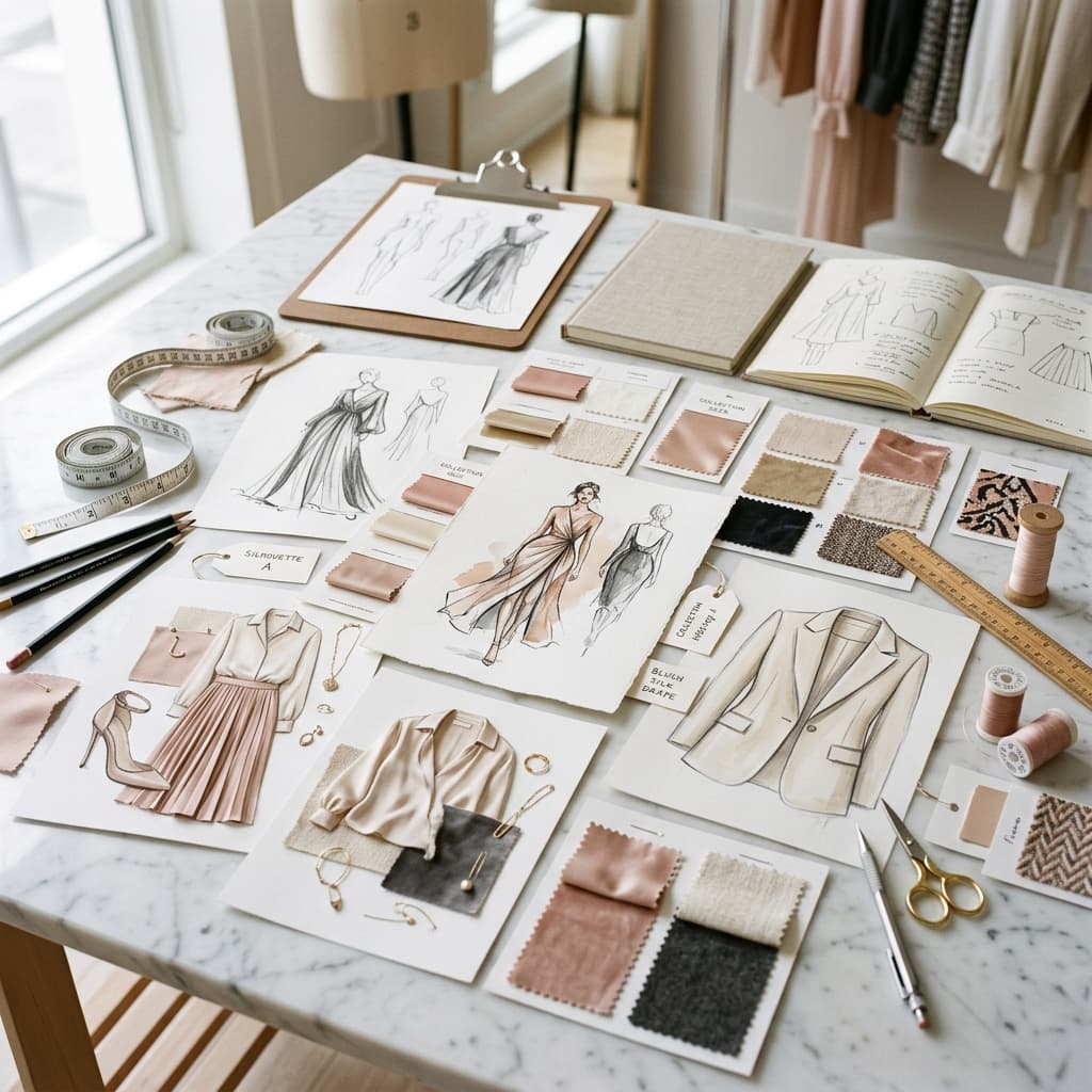 Prompt-Anprobe - editorial fashion photography