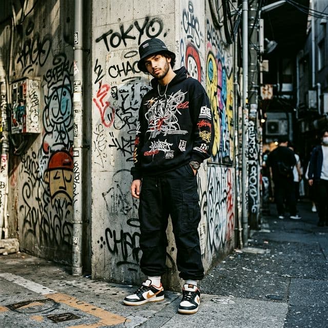 Authentischer Streetwear-Content mit AI-Modelfotografie