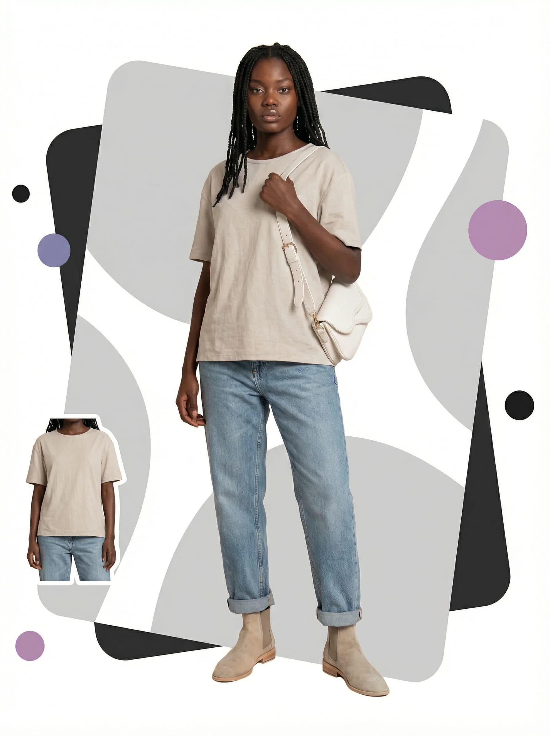 Organizing distinct brand identities and synthetic models for multiple clients