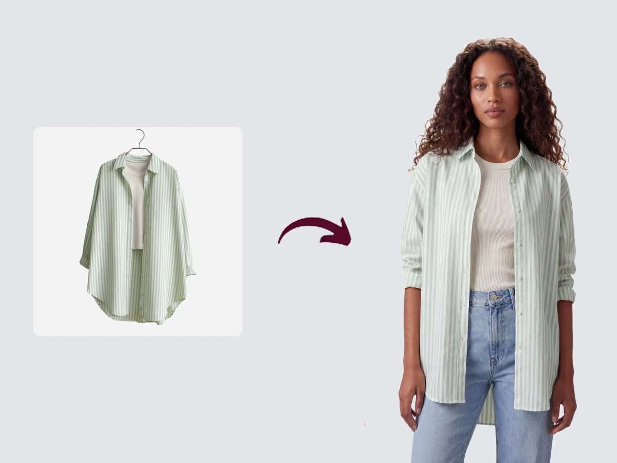 제품 모델 착용